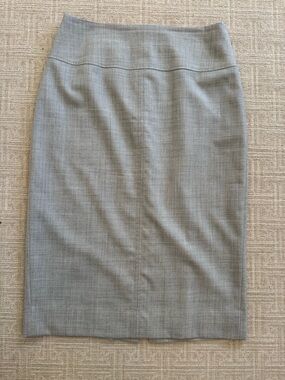 J Crew Classic Grey Pencil Skirt Size 4